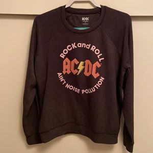 AC/DC sweatshirt, Lucky brand.  Size Medium brown. New without tags
